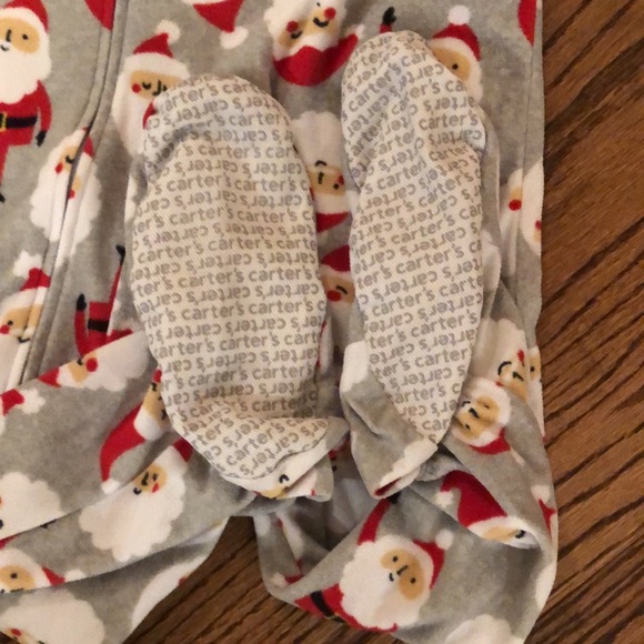 Carter’s Santa Fleece Footed Pajama size 7 - Picture 2 of 5